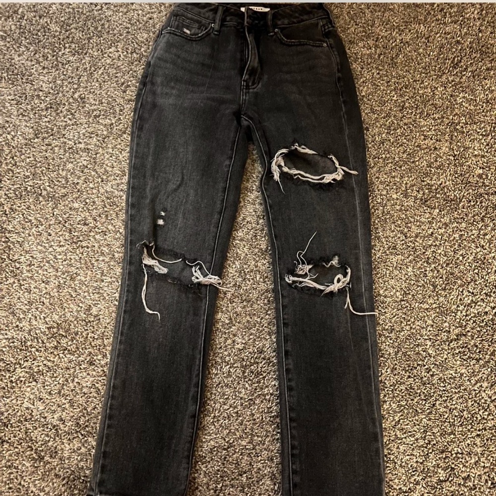 black ripped pacsun jeans